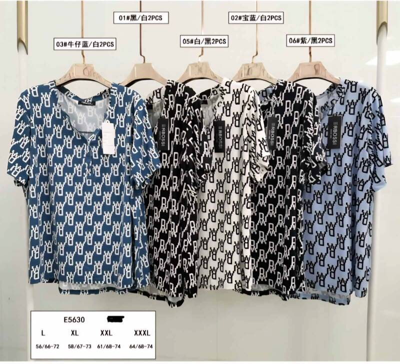 Bluzki damskie Roz L-3XL, Mix Kolor Paczka 10 szt