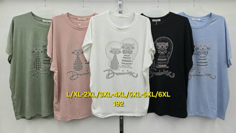 Bluzki damskie Roz L-6XL, Mix Kolor Paczka 10 szt