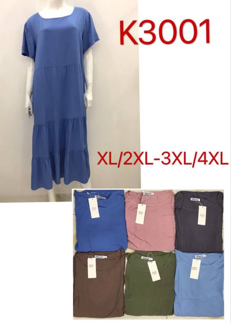 Sukienki damskie Roz XL-4XL, Mix Kolor Paczka 12 szt