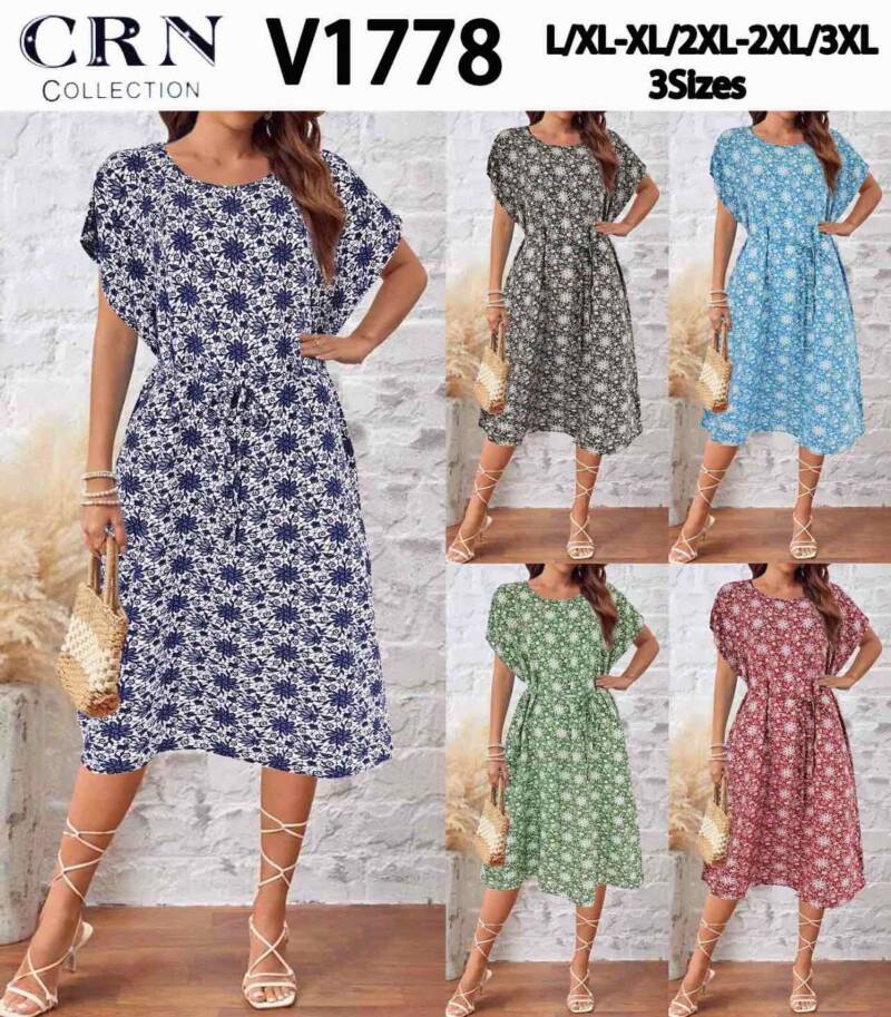 Sukienki damskie Roz L/XL-XL/2XL-2XL/3XL, Mix Kolor Paczka 10 szt