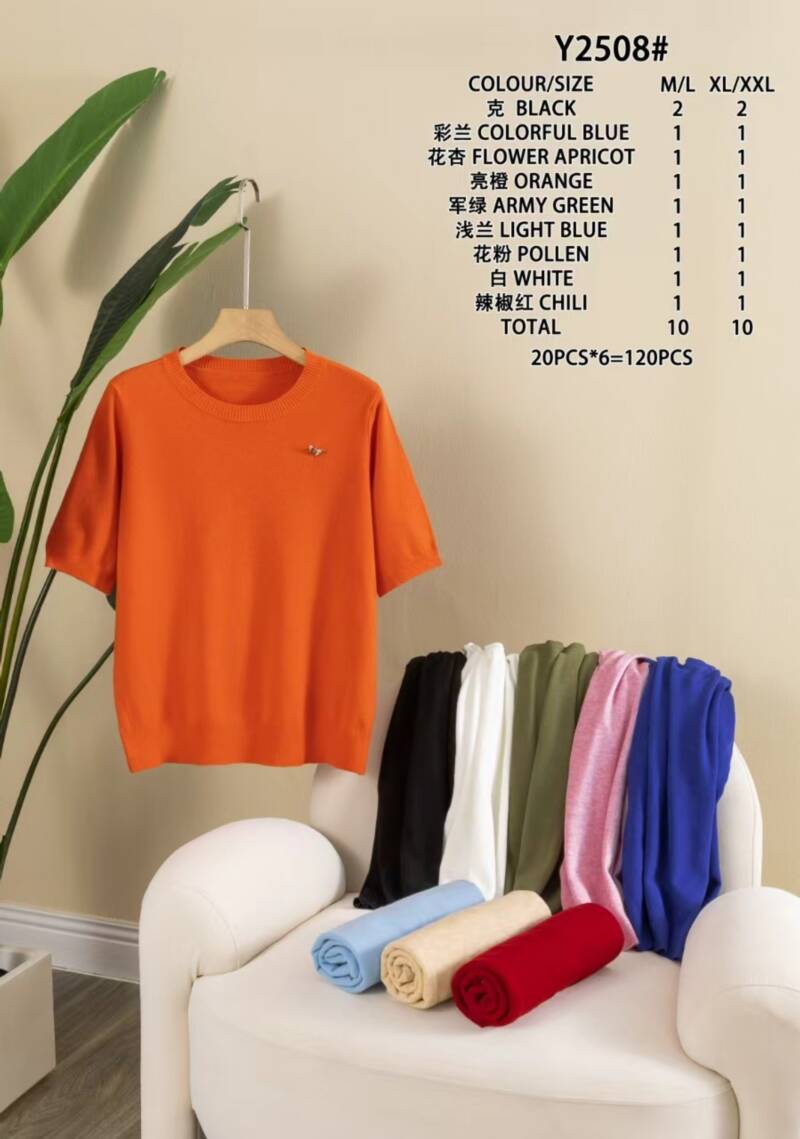Bluzki damskie Roz M/L-XL-2XL, Mix Kolor Paczka 10 szt