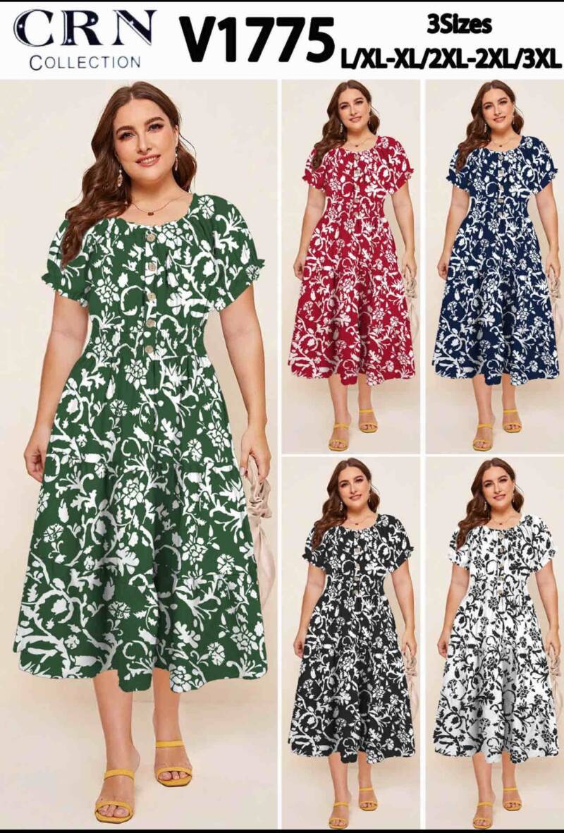 Sukienki damskie Roz L/XL-XL/2XL-2XL/3XL, Mix Kolor Paczka 10 szt