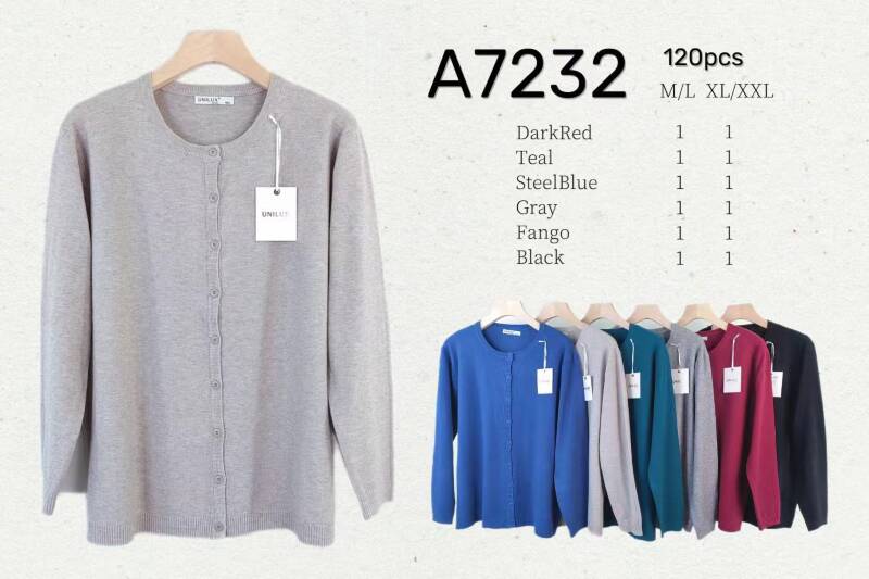 Narzutka damska Roz M/L-XL-2XL, Mix Kolor Paczka 12 szt