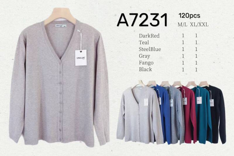 Narzutka damska Roz M/L-XL-2XL, Mix Kolor Paczka 12 szt