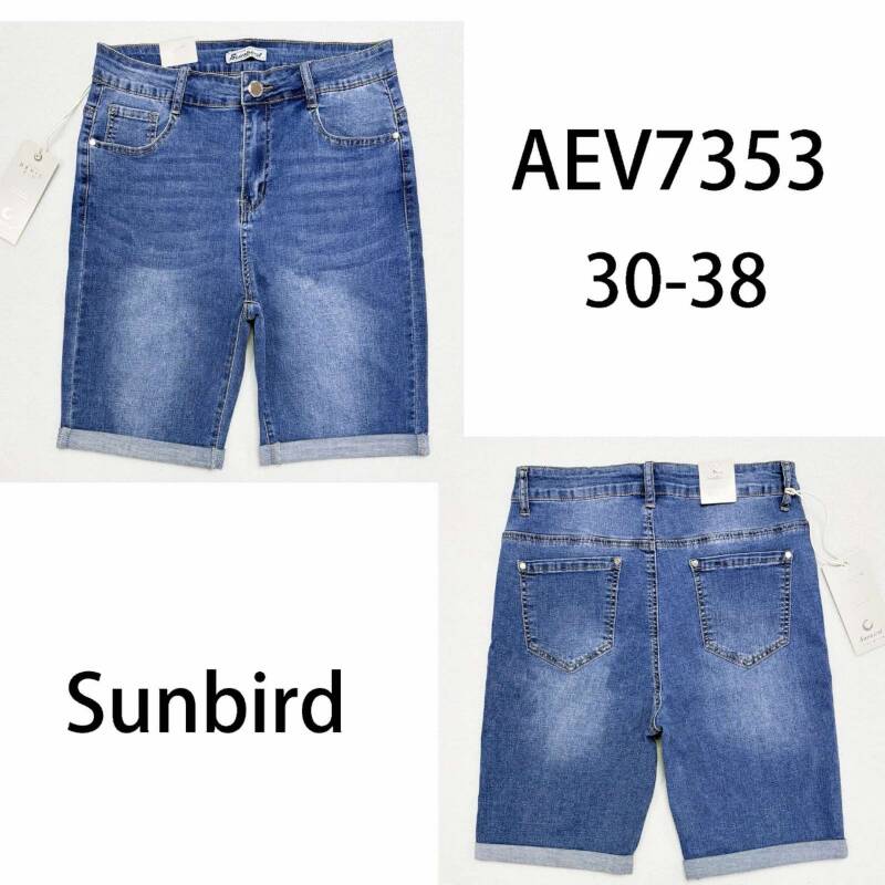 Rybaczki damskie jeans Roz 30-38, 1 Kolor .Paczka 10 szt
