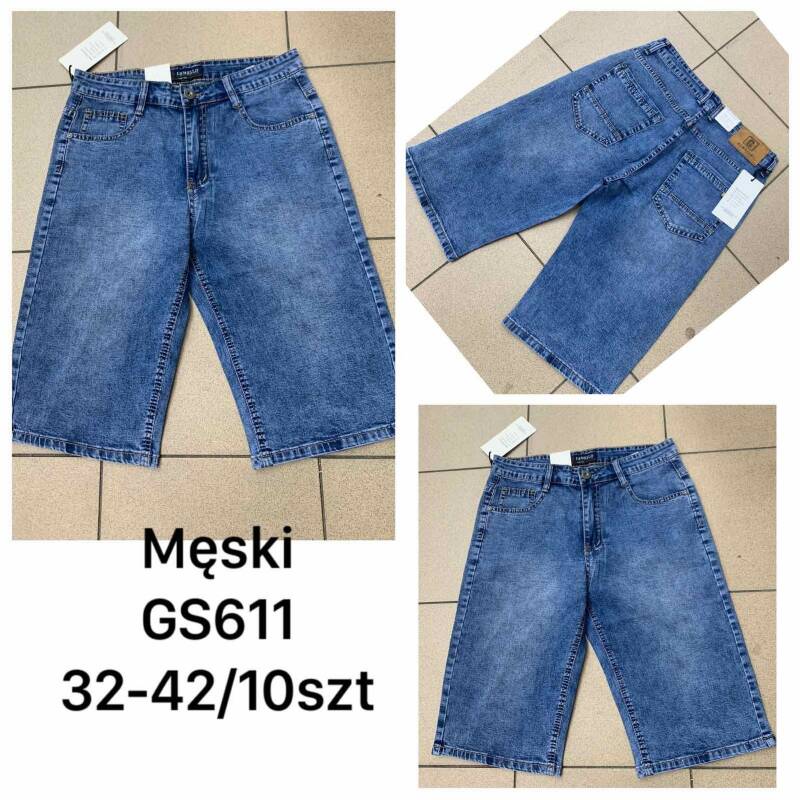 Spodenki męskie jeans Roz 32-42, 1 Kolor .Paczka 10 szt
