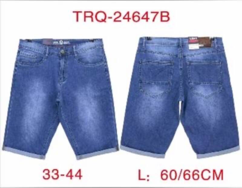 Spodenki męskie jeans Roz 33-44, 1 Kolor .Paczka 10 szt