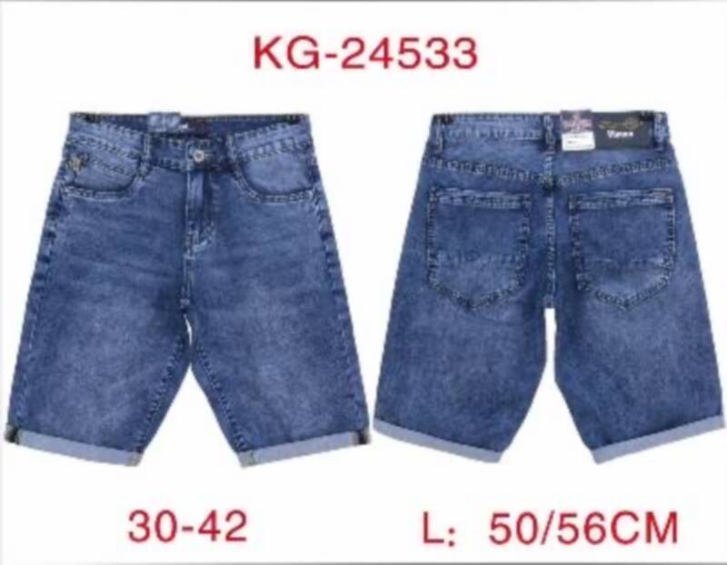 Spodenki męskie jeans Roz 30-42, 1 Kolor .Paczka 10 szt