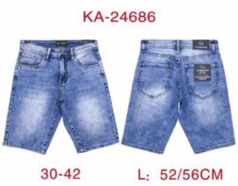 Spodenki męskie jeans Roz 30-42, 1 Kolor .Paczka 10 szt
