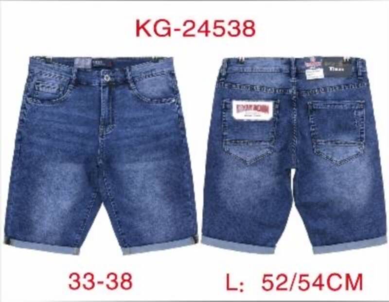 Spodenki męskie jeans Roz 30-38, 1 Kolor .Paczka 10 szt