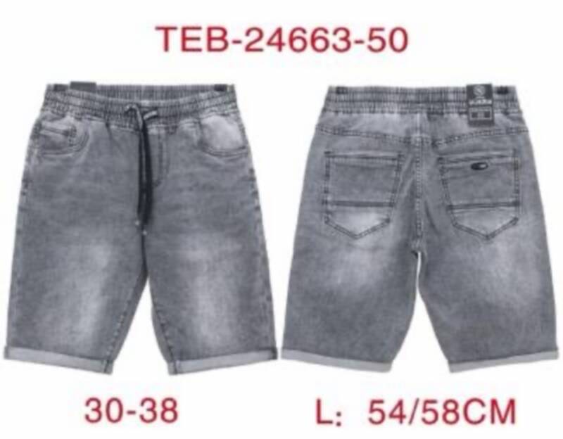 Spodenki męskie jeans Roz 30-38, 1 Kolor .Paczka 10 szt