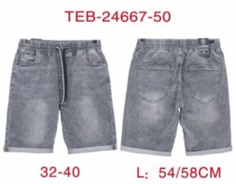 Spodenki męskie jeans Roz 32-40, 1 Kolor .Paczka 10 szt