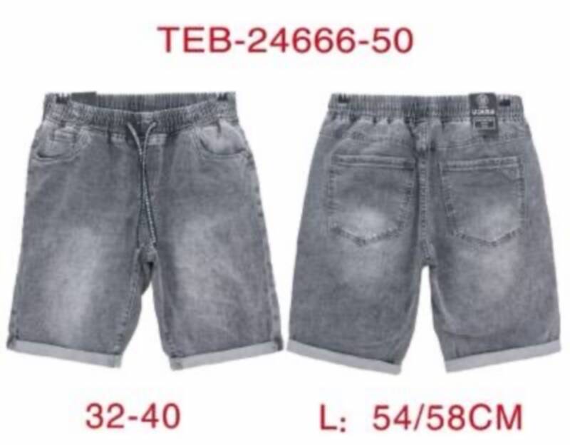Spodenki męskie jeans Roz 32-40, 1 Kolor .Paczka 10 szt