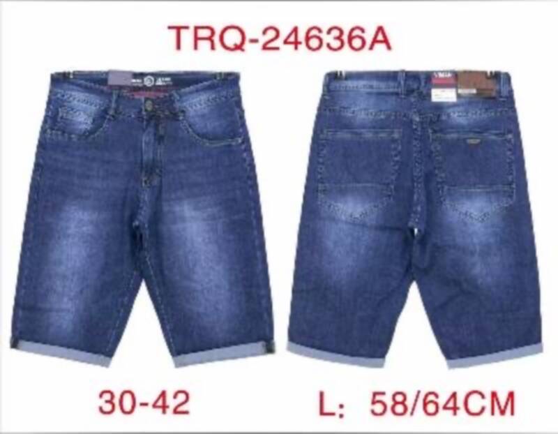 Spodenki męskie jeans Roz 30-42, 1 Kolor .Paczka 10 szt
