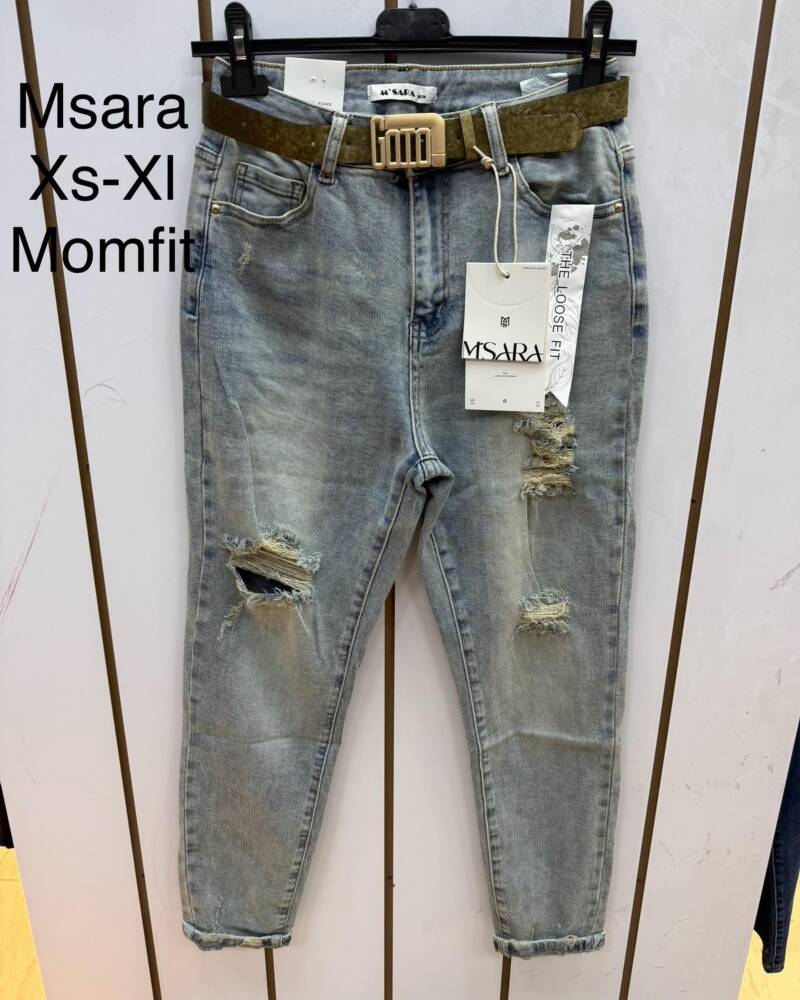 Spodnie damskie jeans Roz XS-XL, 1 Kolor .Paczka 12 szt