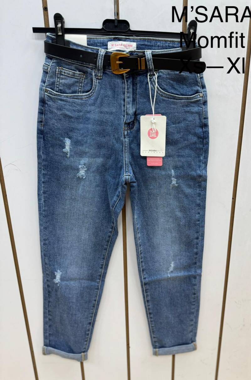 Spodnie damskie jeans Roz XS-XL, 1 Kolor .Paczka 12 szt