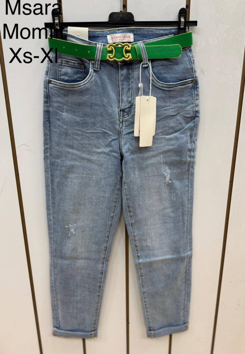 Spodnie damskie jeans Roz XS-XL, 1 Kolor .Paczka 12 szt