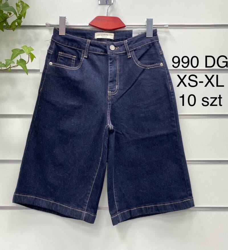 Rybaczki damskie jeans Roz XS-XL, 1 Kolor .Paczka 10 szt