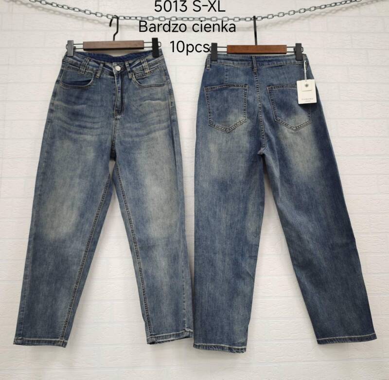 Spodnie damskie jeans Roz S-XL, 1 Kolor .Paczka 10 szt