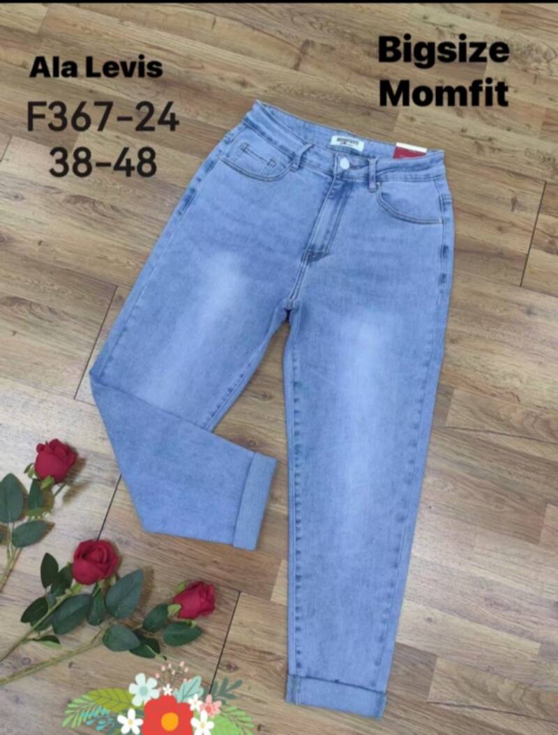 Spodnie damskie jeans Roz 38-48, 1 Kolor .Paczka 12 szt