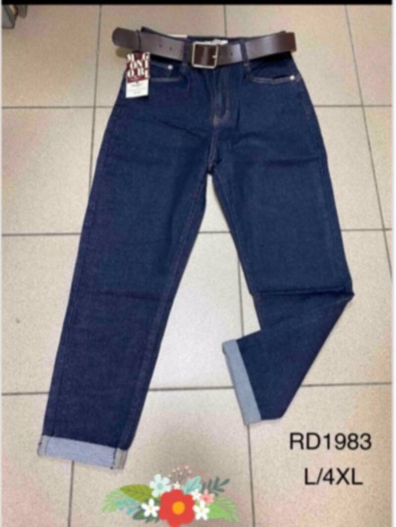 Spodnie damskie jeans Roz L-4XL, 1 Kolor .Paczka 10 szt