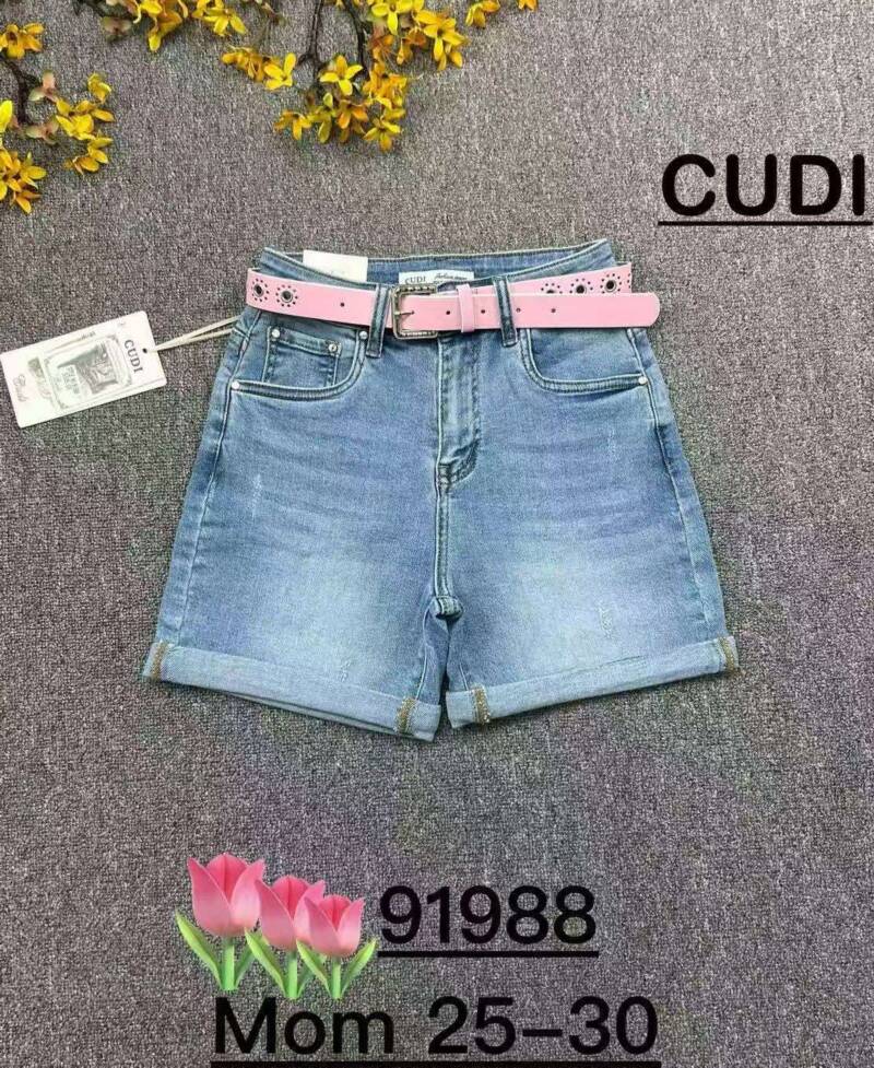 Szorty damskie jeans Roz 25-30, 1 Kolor .Paczka 10 szt