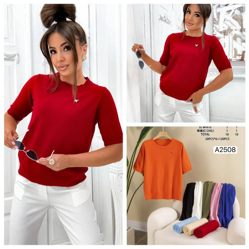 Bluzki damskie  Roz Standard, Mix Kolor Paczka 12 szt