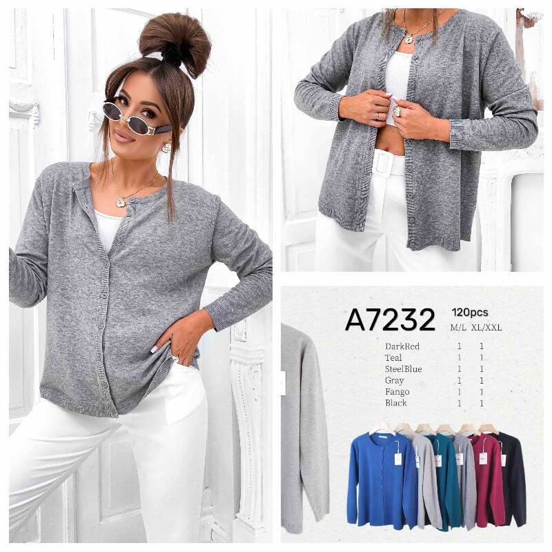 Narzutka damska Roz M/L-XL/2XL, Mix Kolor Paczka 6 szt