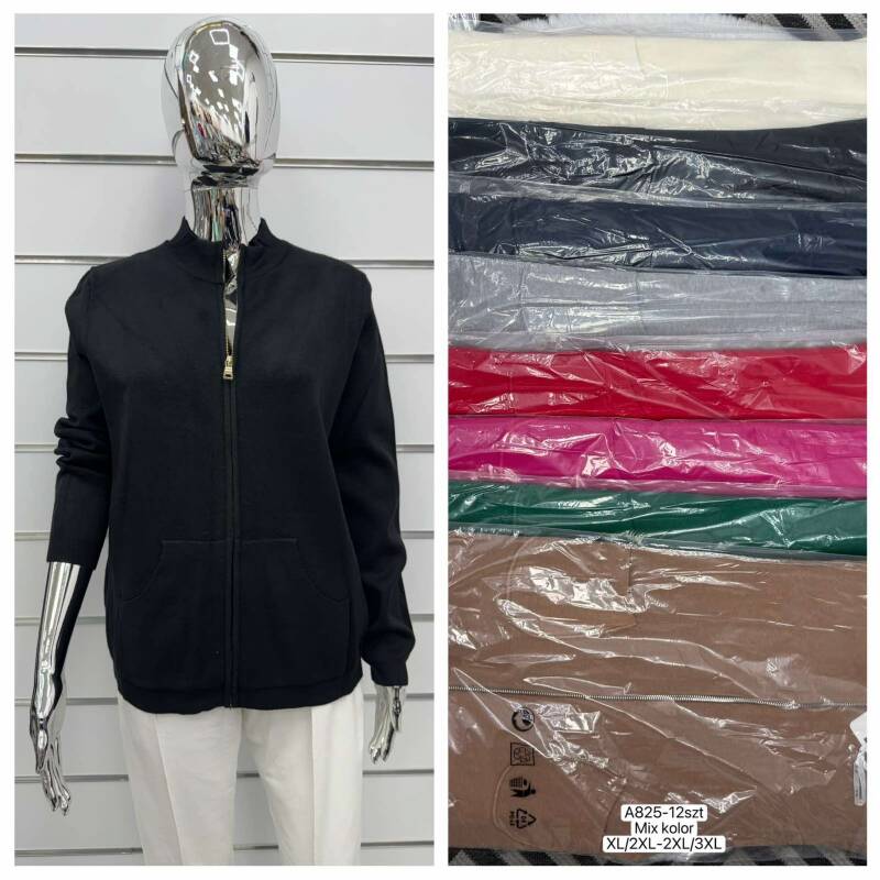 Bluzy damskie Roz XL/2XL-2XL/3XL, Mix Kolor Paczka 12 szt