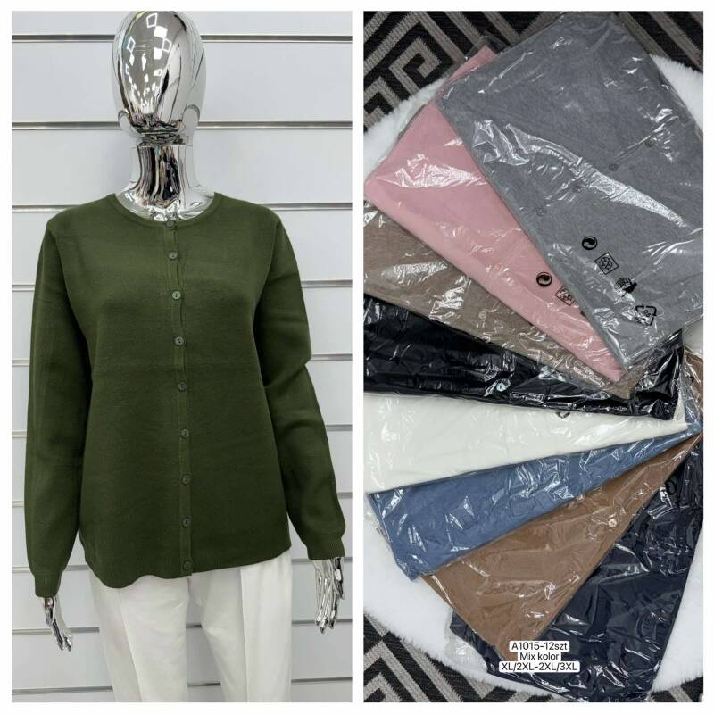 Narzutka damska Roz XL/2XL-2XL/3XL, Mix Kolor Paczka 12 szt