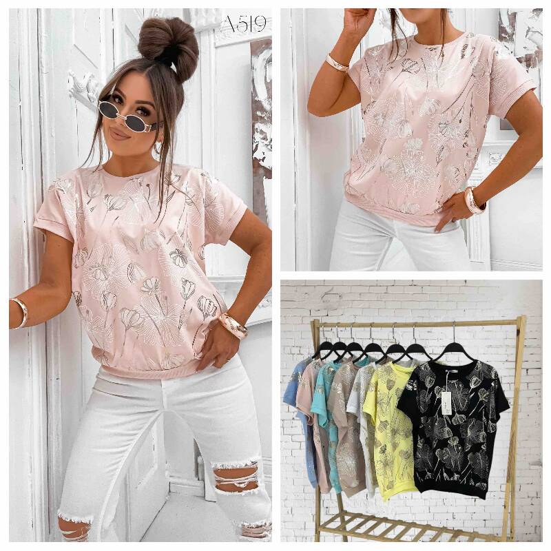 Bluzki damskie  Roz Standard, Mix Kolor Paczka 10 szt