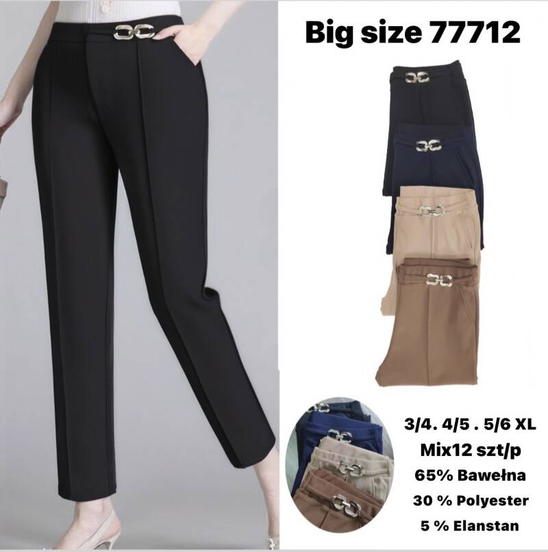 Spodnie damskie Roz 3XL-6XL, Mix Kolor Paczka 12 szt