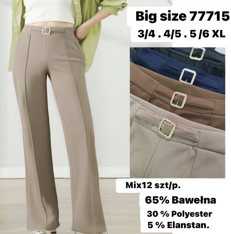 Spodnie damskie Roz 3XL-6XL, Mix Kolor Paczka 12 szt