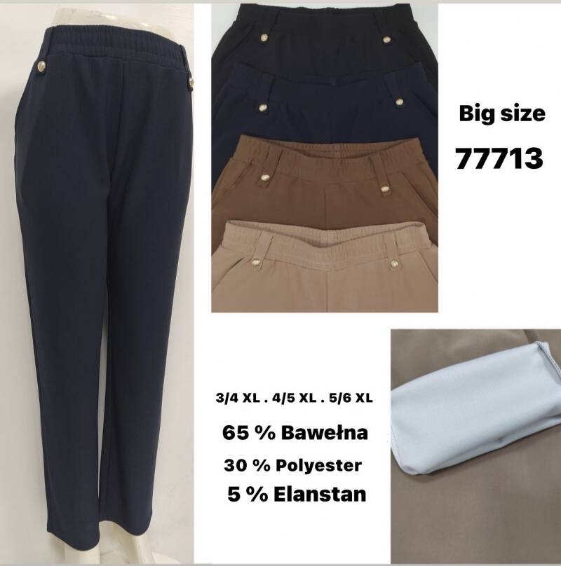 Spodnie damskie Roz 3XL-6XL, Mix Kolor Paczka 12 szt