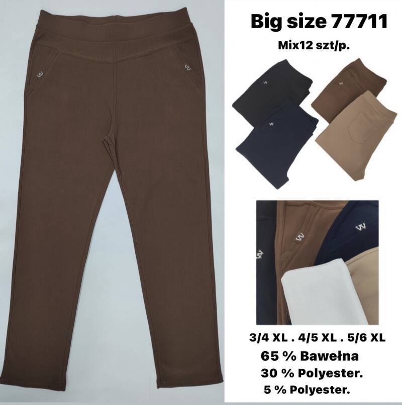 Spodnie damskie Roz 3XL-6XL, Mix Kolor Paczka 12 szt