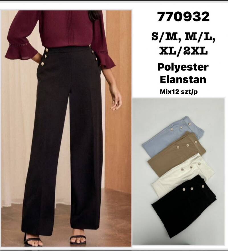 Spodnie damskie Roz S/M-M/L-XL/2XL, Mix Kolor Paczka 12 szt