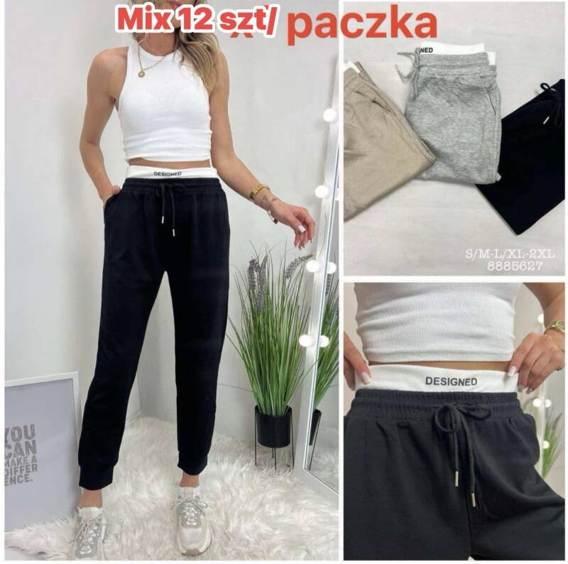 Spodnie damskie Roz S/M-M/L-XL/2XL, Mix Kolor Paczka 12 szt