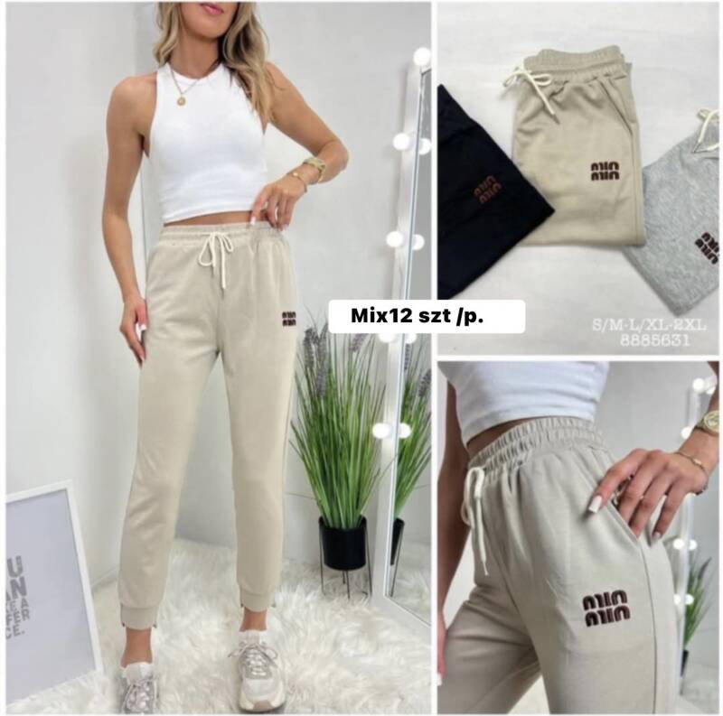 Spodnie damskie Roz S/M-M/L-XL/2XL, Mix Kolor Paczka 12 szt