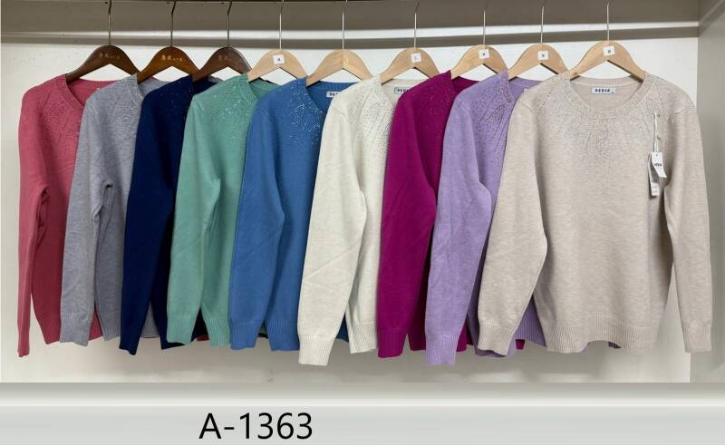 Swetry damskie Roz M/L-L/XL, Mix Kolor Paczka 12 szt