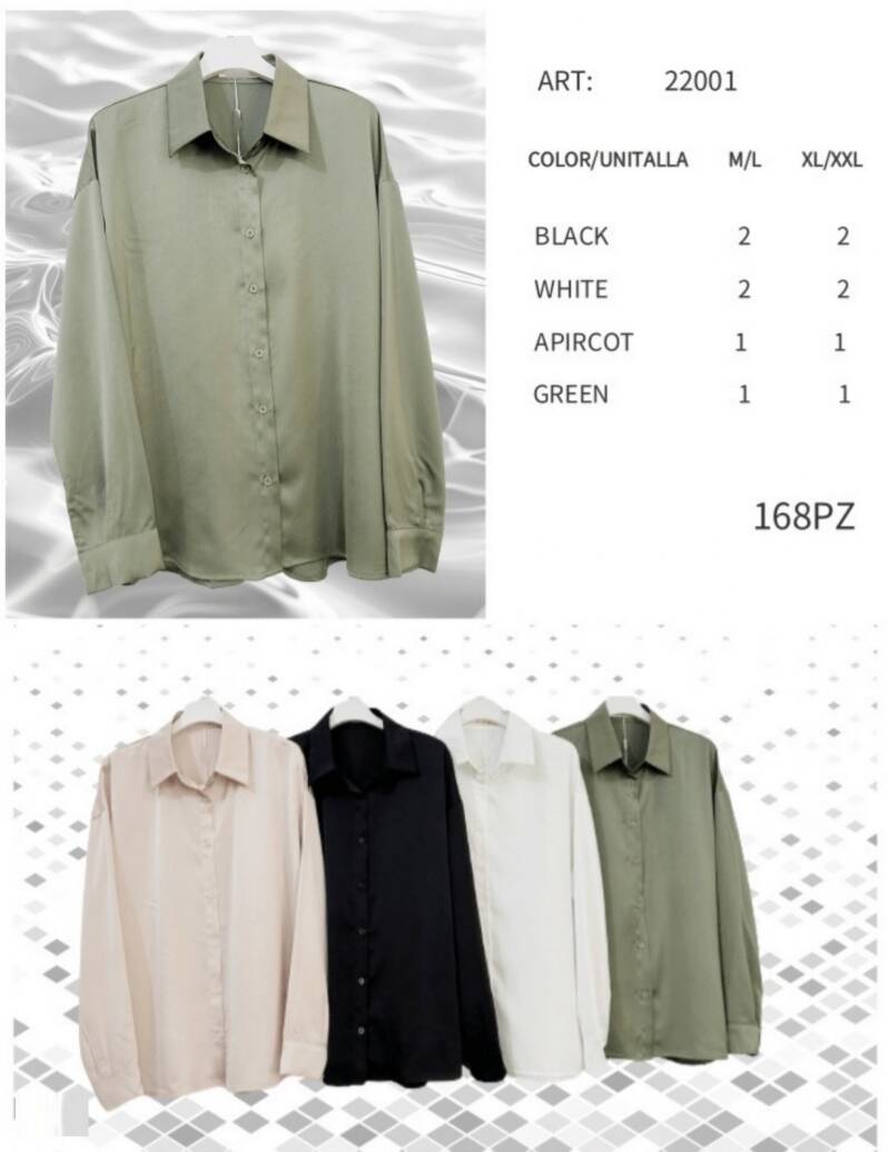Koszule damskie Roz M/L-XL-2XL, Mix Kolor Paczka 12 szt