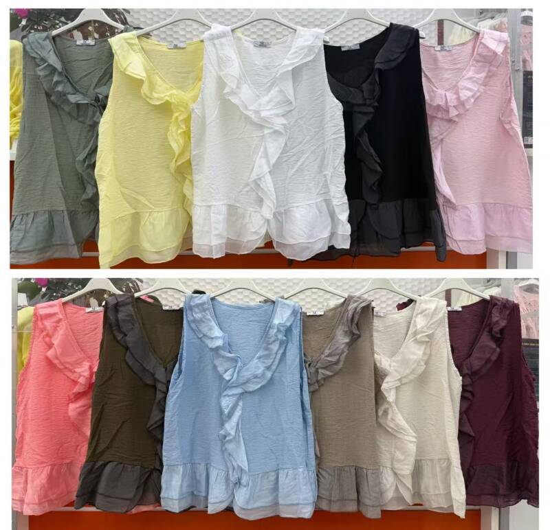 Bluzki damskie (Włoskie produkt) Roz Standard, Mix Kolor Paczka 5 szt