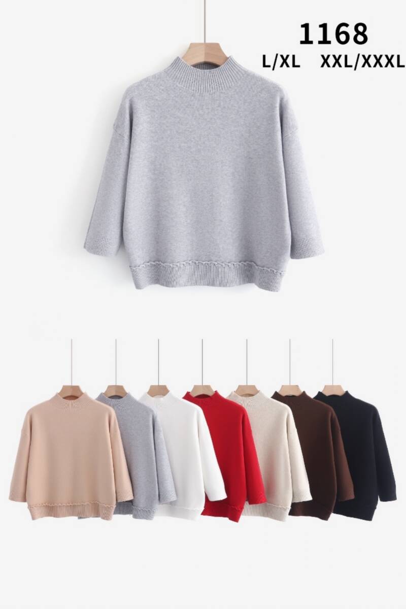 Swetry damskie Roz L/XL-2XL/3XL, Mix Kolor Paczka 12 szt