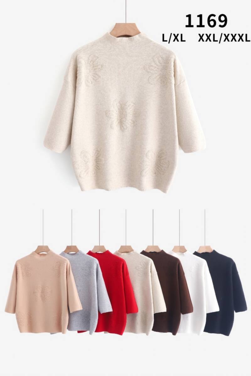 Swetry damskie Roz L/XL-2XL/3XL, Mix Kolor Paczka 12 szt