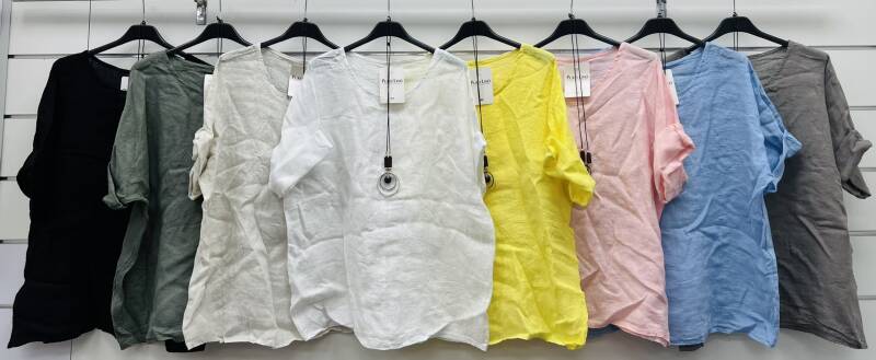Bluzki damskie (Włoskie produkt) Roz Standard, Mix Kolor Paczka 5 szt