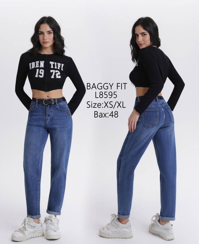 Spodnie damskie jeansy Roz XS-XL, 1 Kolor Paczka 12 szt.	