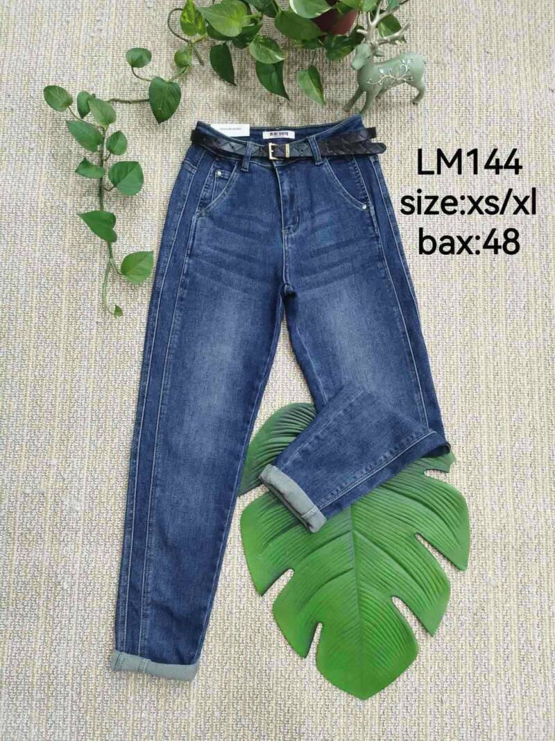 Spodnie damskie jeansy Roz XS-XL, 1 Kolor Paczka 12 szt.	