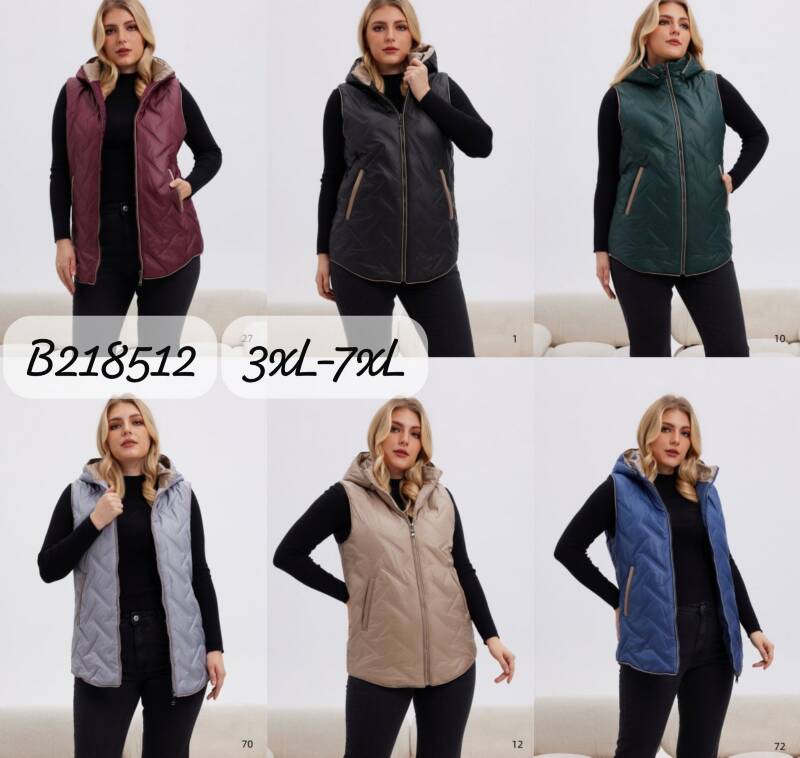 Kamizelka damskie Roz 3XL-7XL, 1 Kolor Paczka 5 szt