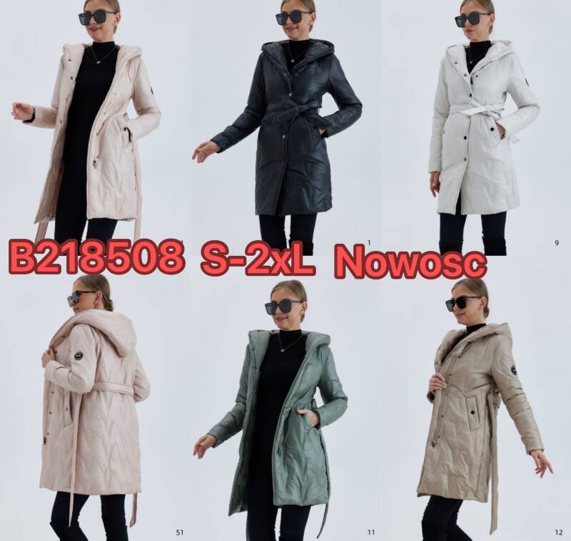 Plaszcze damkie Roz S-2XL, 1 Kolor Paczka 5 szt