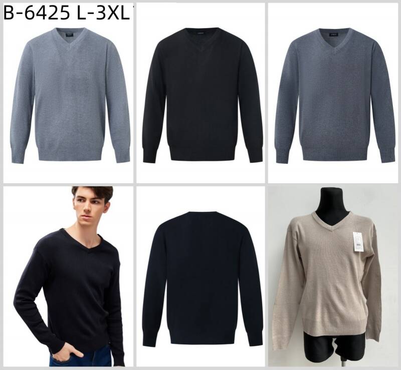 Swetry męska Roz L-3XL, Mix Kolor Paszka 12 szt