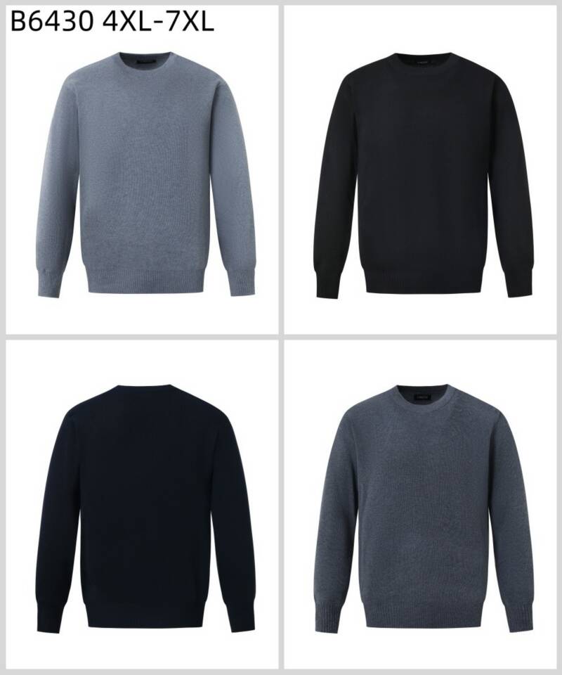 Swetry męska Roz 4XL-7XL, Mix Kolor Paszka 12 szt